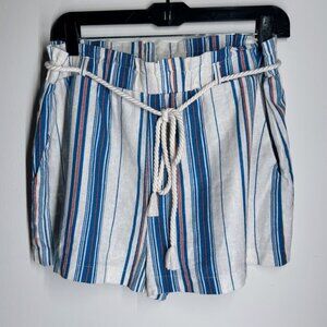 Striped Drawstring Shorts
